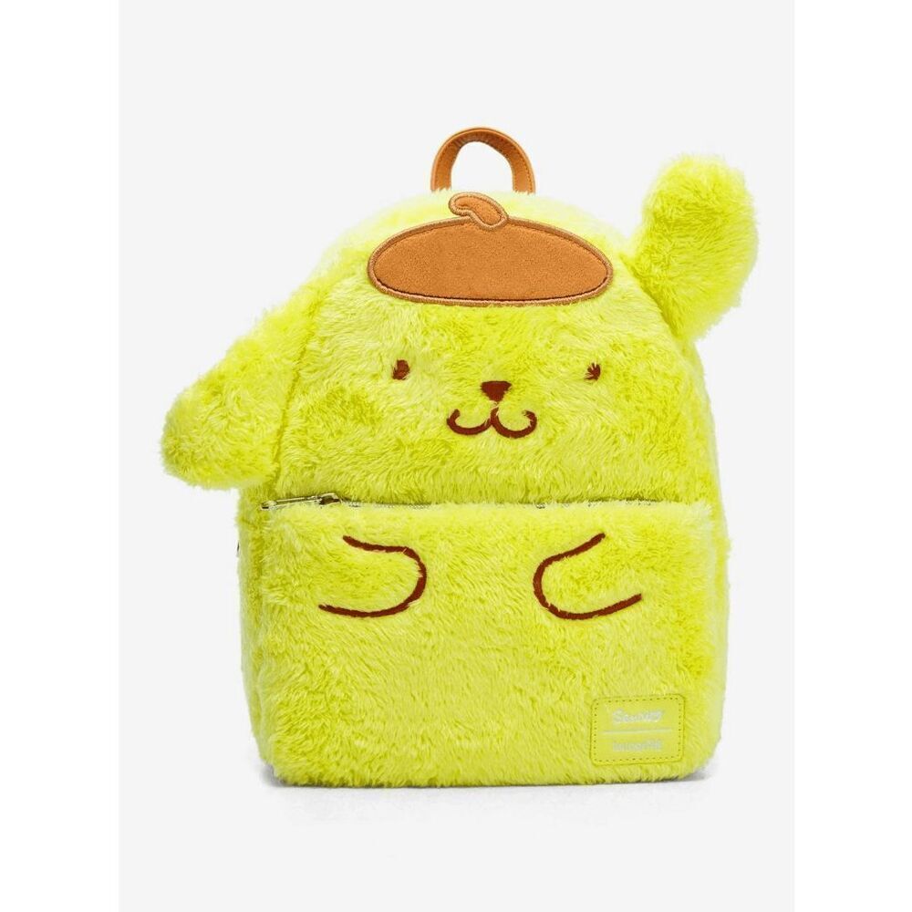 Loungefly Sanrio Pompompurin Fuzzy Plushy Mini Backpack